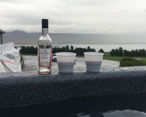 Hot Tub with a view at our hotel in Akureyri