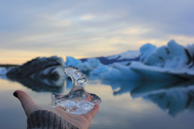 Ice and ocean at Glacier Lagoon just off the Ring Road in Iceland