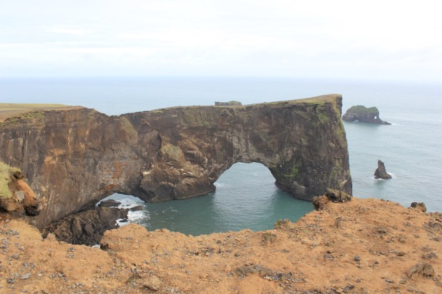 Dyholaey Beach with Stone Arches and Black Sand Beach